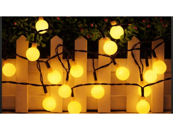 VEZO GIRLANDA OGRODOWA SOLARNA KULE 7m 50xLED