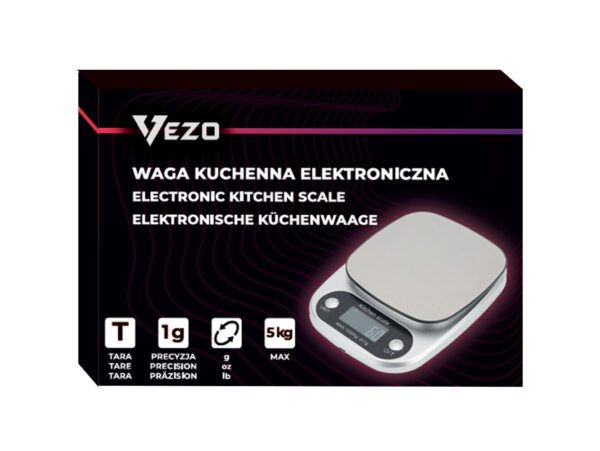 VEZO WAGA KUCHENNA ELEKTRONICZNA 5KG