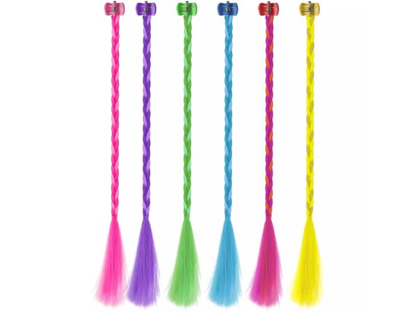 WARKOCZYKI SYNTETYCZNE ZE SPINKAMI 30CM
