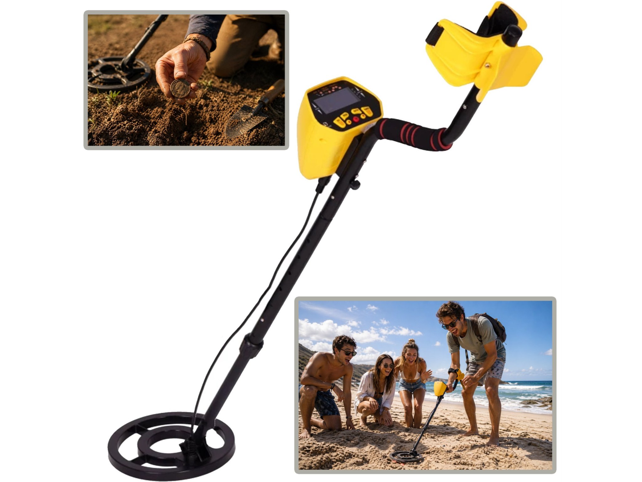 WYKRYWACZ METALI DETEKTOR METALU LCD MD3010