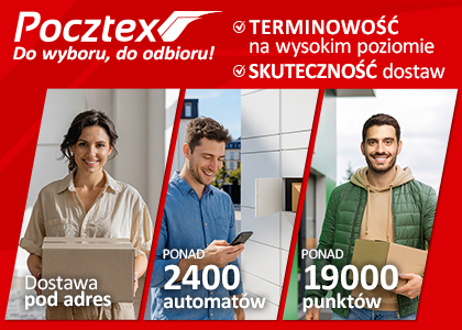 Dostawa 4 Darmowa dostawa Pocztex PUDO