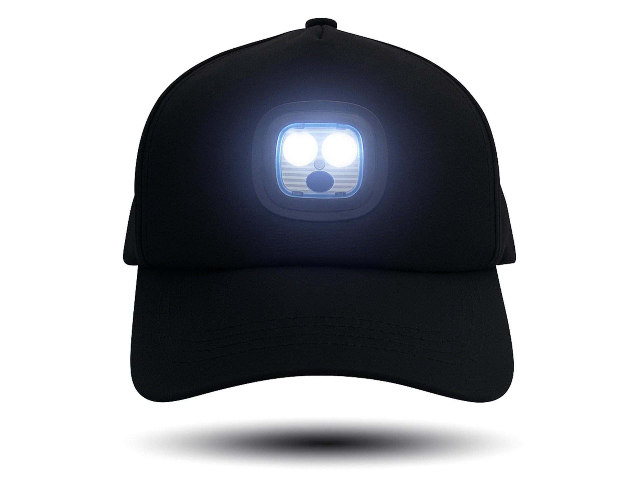 CZAPKA Z DASZKIEM Z OŚWIETLENIEM LED + LAMPKA LED DO CZAPKI Z LAMPKĄ LED 3 TRYBY