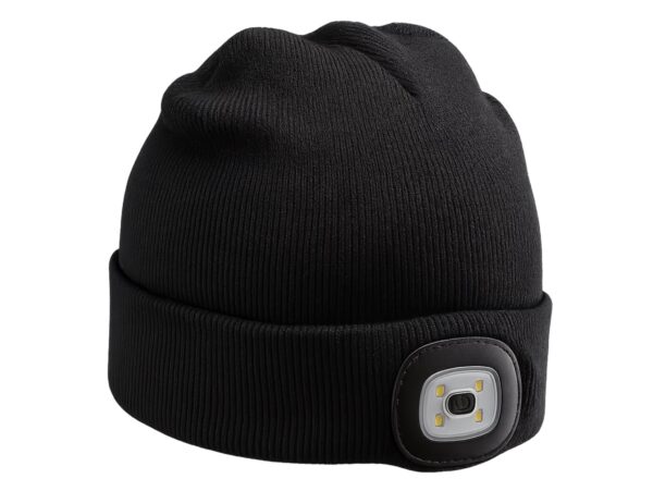 CZAPKA ZIMOWA Z LAMPKĄ LED - czarny + LAMPKA LED DO CZAPKI Z LAMPKĄ LED 3 TRYBY