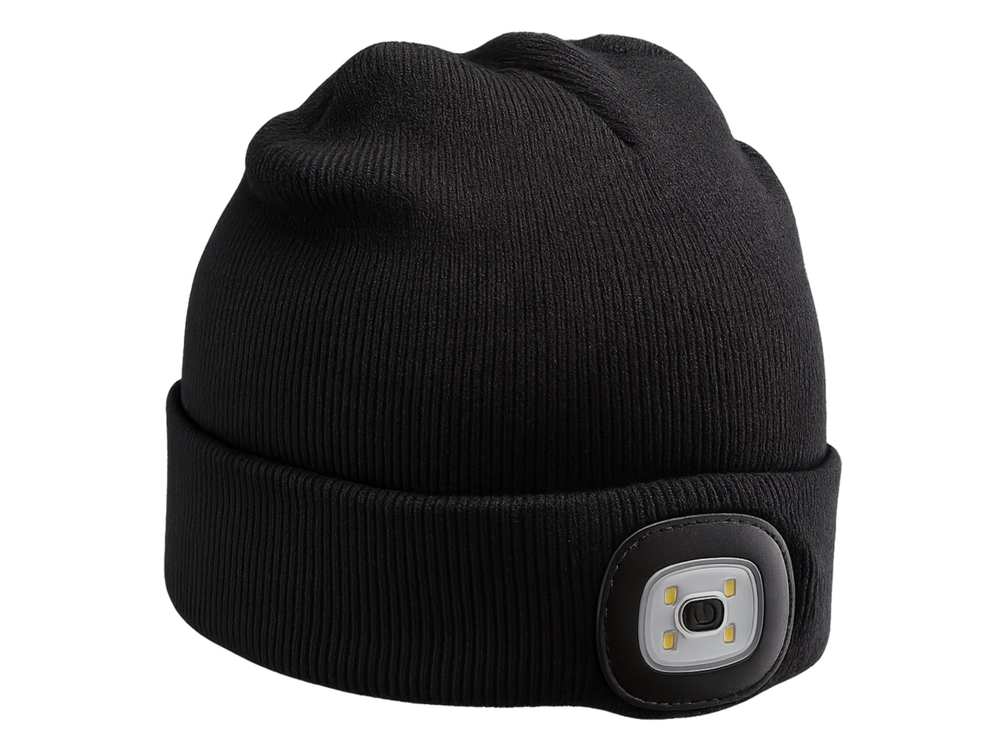CZAPKA ZIMOWA Z LAMPKĄ LED - czarny + LAMPKA LED DO CZAPKI Z LAMPKĄ LED 3 TRYBY