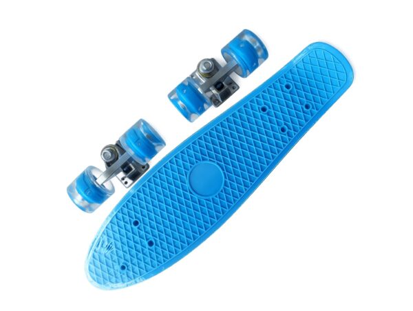 DESKOROLKA FISZKA LED 56CM - niebieski/do złożenia