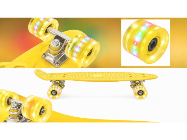 DESKOROLKA FISZKA LED 56CM - żółty/do złożenia