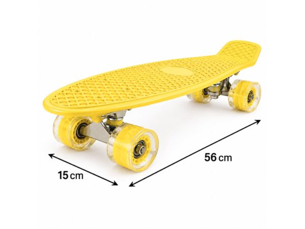 DESKOROLKA FISZKA LED 56CM - żółty/do złożenia