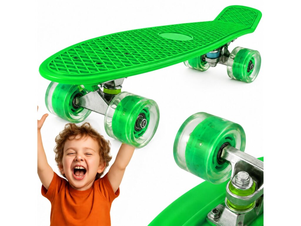 DESKOROLKA FISZKA LED 56CM - zielony/do złożenia