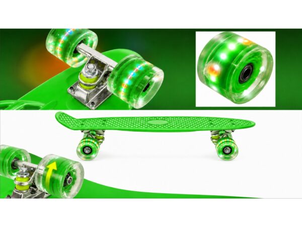 DESKOROLKA FISZKA LED 56CM - zielony/do złożenia