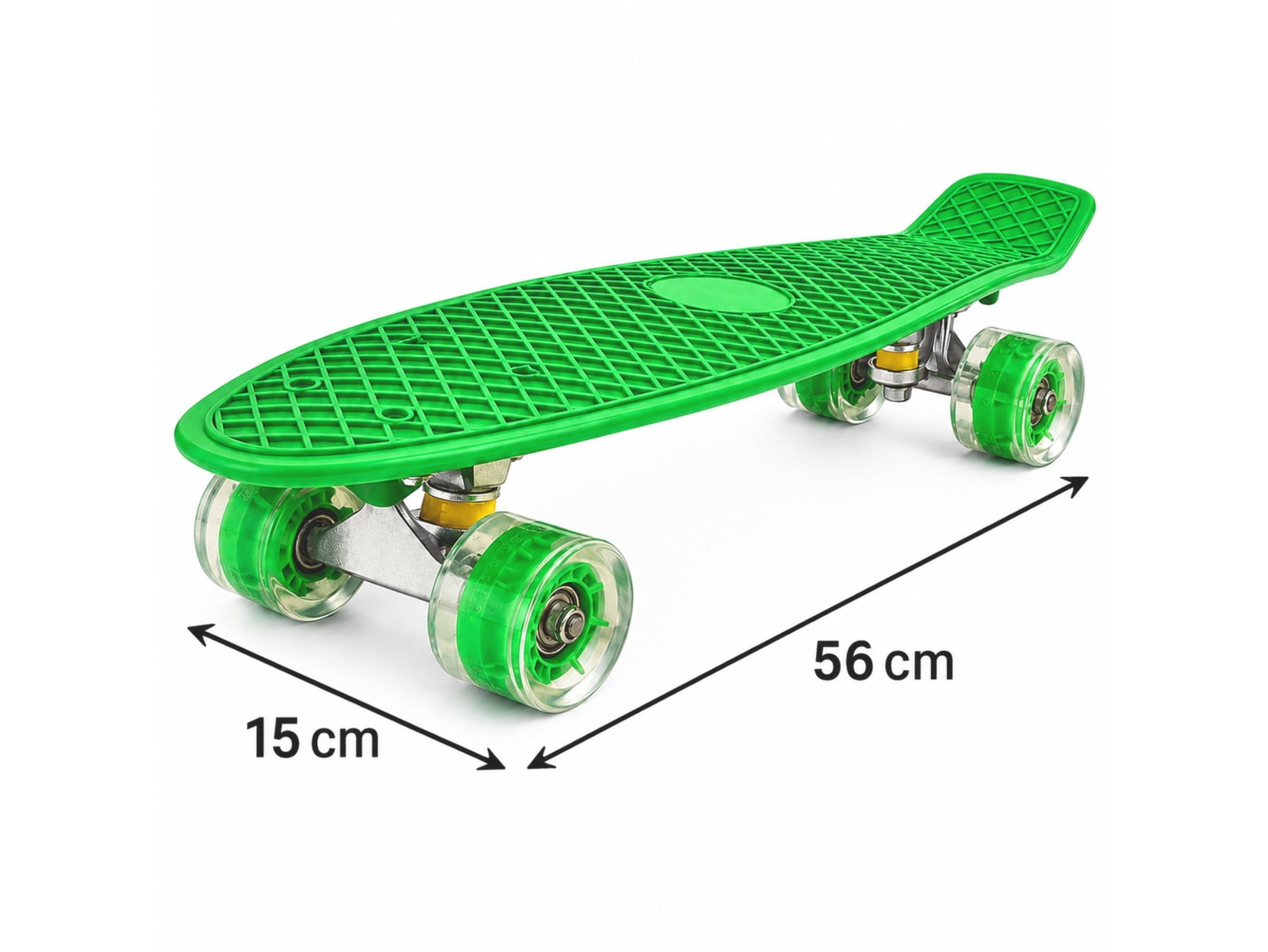 DESKOROLKA FISZKA LED 56CM - zielony/do złożenia