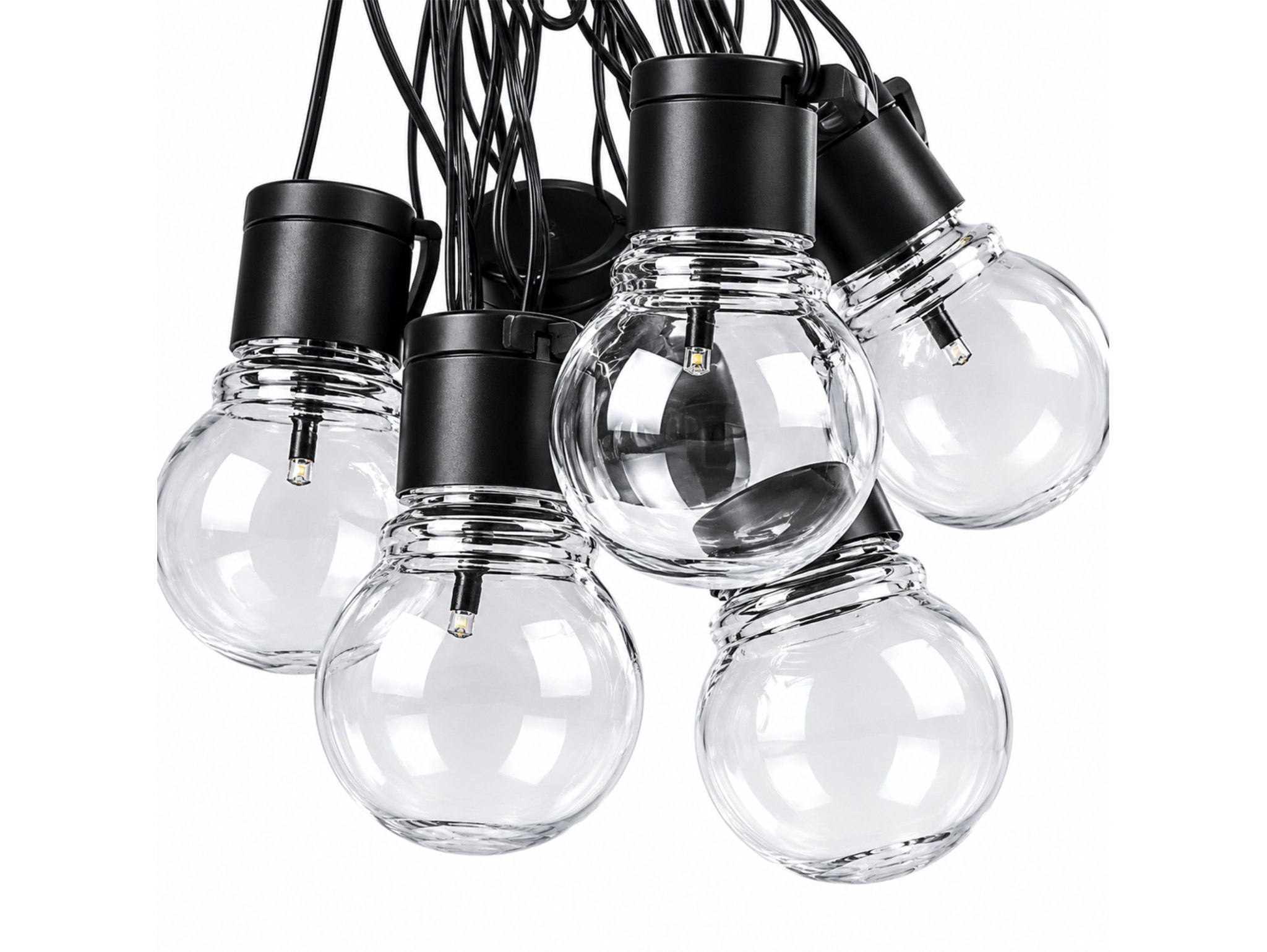 GIRLANDA OGRODOWA ŻARÓWKA LAMPA SOLARNA 10 LED