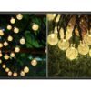 GIRLANDA OGRODOWA SOLARNA KULE 9m 50xLED ŚREDNICA 1,8cm