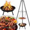 GRILL OGRODOWY PALENISKO OGNISKO (średnica: 50cm wysokość: 150cm)