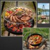 GRILL OGRODOWY PALENISKO OGNISKO (średnica: 50cm wysokość: 150cm)