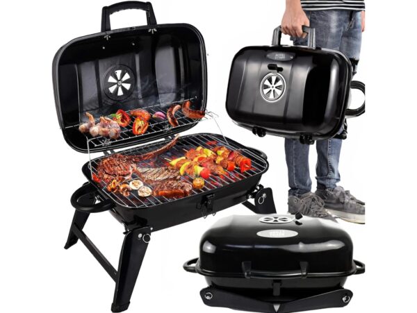 GRILL TURYSTYCZNY SKŁADANY OGRODOWY 59 x 38 x 35cm