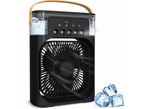 KLIMATYZATOR MINI NA KOSTKI LODU 3W1 USB 9x21x26 - czarny