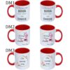 KUBEK DO SUBLIMACJI 330ML CZERWONY UCHWYT