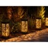 LAMPA LAMPKA SOLARNA KWADRATOWA 39x6CM CIEPŁY BIAŁY 8 SZT