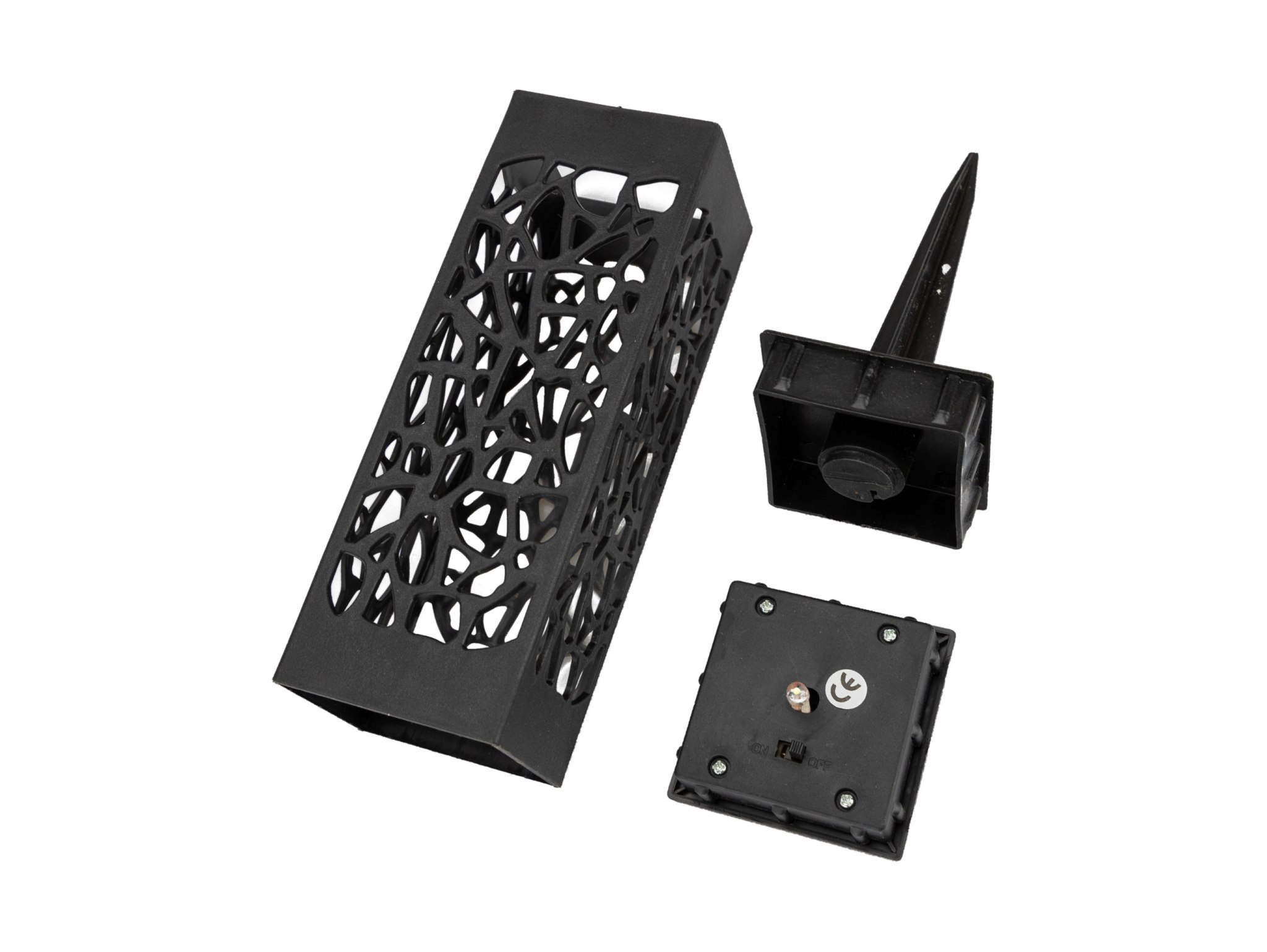 LAMPA LAMPKA SOLARNA KWADRATOWA 39x6CM CIEPŁY BIAŁY 8 SZT