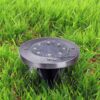 LAMPA OGRODOWA NAJAZDOWA SOLARNA 8 LED - biały ciepły