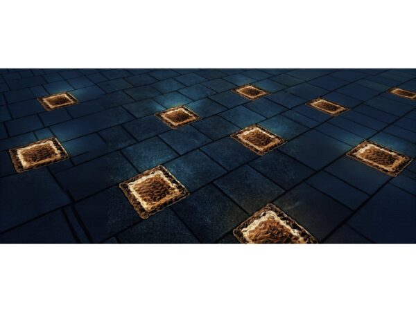 LAMPA OGRODOWA NAJAZDOWA SOLARNA KOSTKA LODU 7x7cm - ciepły biały