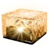 LAMPA OGRODOWA NAJAZDOWA SOLARNA KOSTKA LODU 7x7cm - ciepły biały
