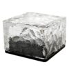 LAMPA OGRODOWA NAJAZDOWA SOLARNA KOSTKA LODU 7x7cm - ciepły biały