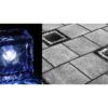 LAMPA OGRODOWA NAJAZDOWA SOLARNA KOSTKA LODU 7x7cm - niebieski