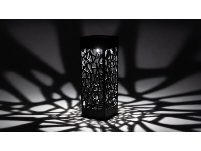LAMPA OGRODOWA SOLARNA AŻUROWA ZIMNY BIAŁY 8 SZT