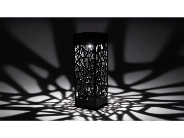 LAMPA OGRODOWA SOLARNA AŻUROWA ZIMNY BIAŁY 8 SZT