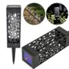 LAMPA OGRODOWA SOLARNA AŻUROWA ZIMNY BIAŁY 8 SZT
