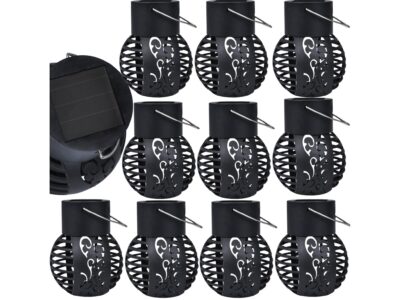 LAMPA OGRODOWA SOLARNA KULA WISZĄCA 9x7 wzór 2 10 SZT
