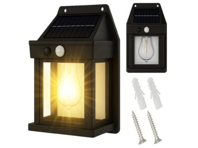 LAMPA SOLARNA KINKIET 3 TRYBY 13,5x9,5x5cm