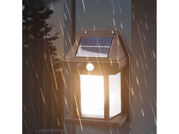 LAMPA SOLARNA KINKIET 3 TRYBY 13,5x9,5x5cm