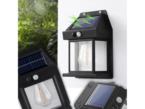 LAMPA SOLARNA KINKIET 3 TRYBY 13,5x9,5x5cm