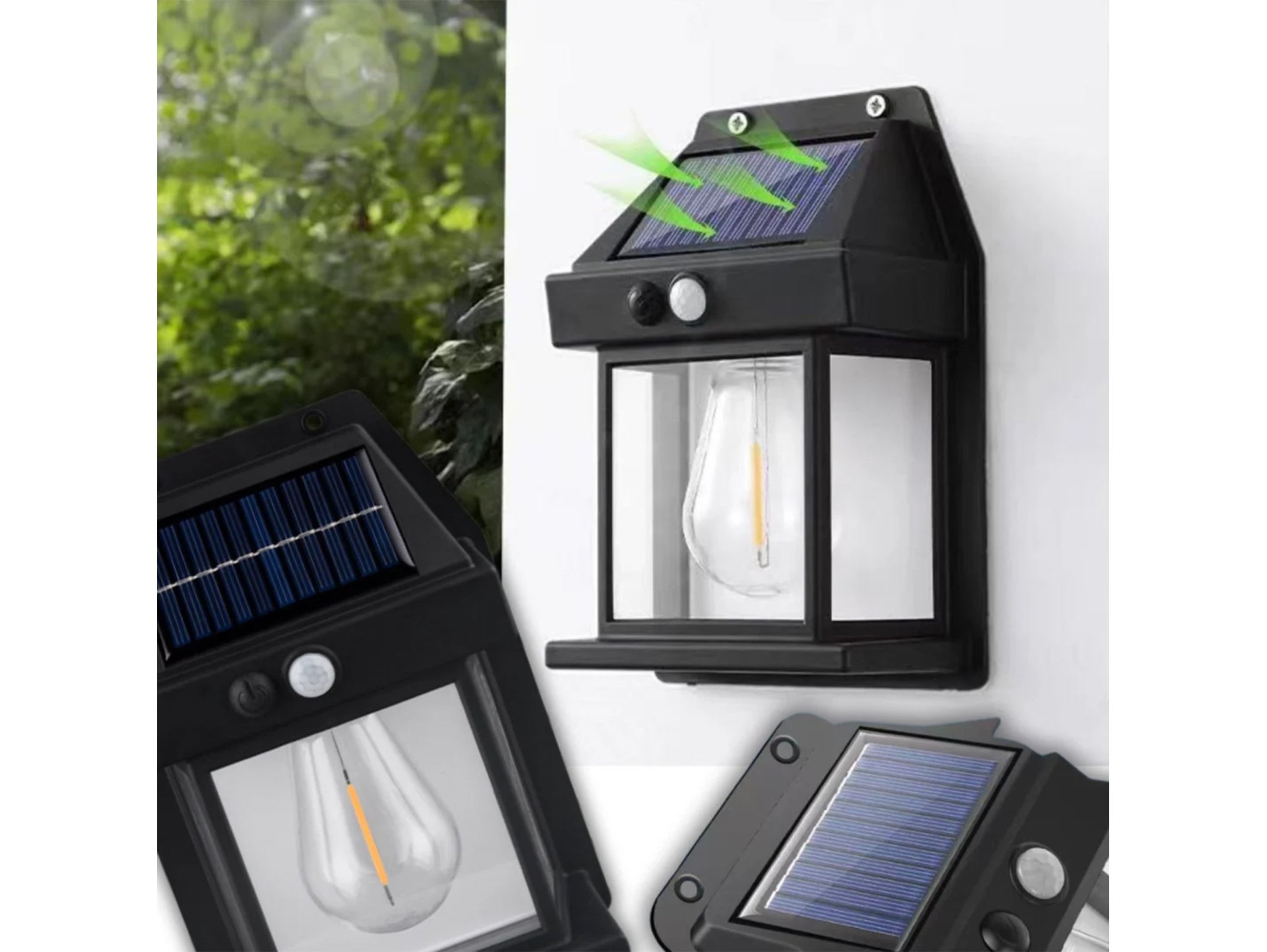 LAMPA SOLARNA KINKIET 3 TRYBY 13,5x9,5x5cm