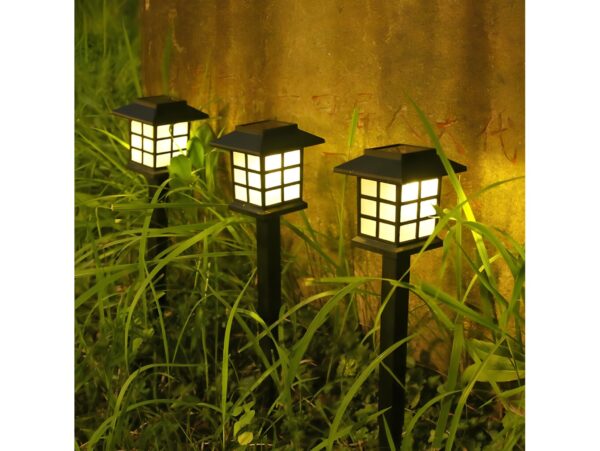 LAMPA SOLARNA LED LATARNIA - 28cm zimny biały
