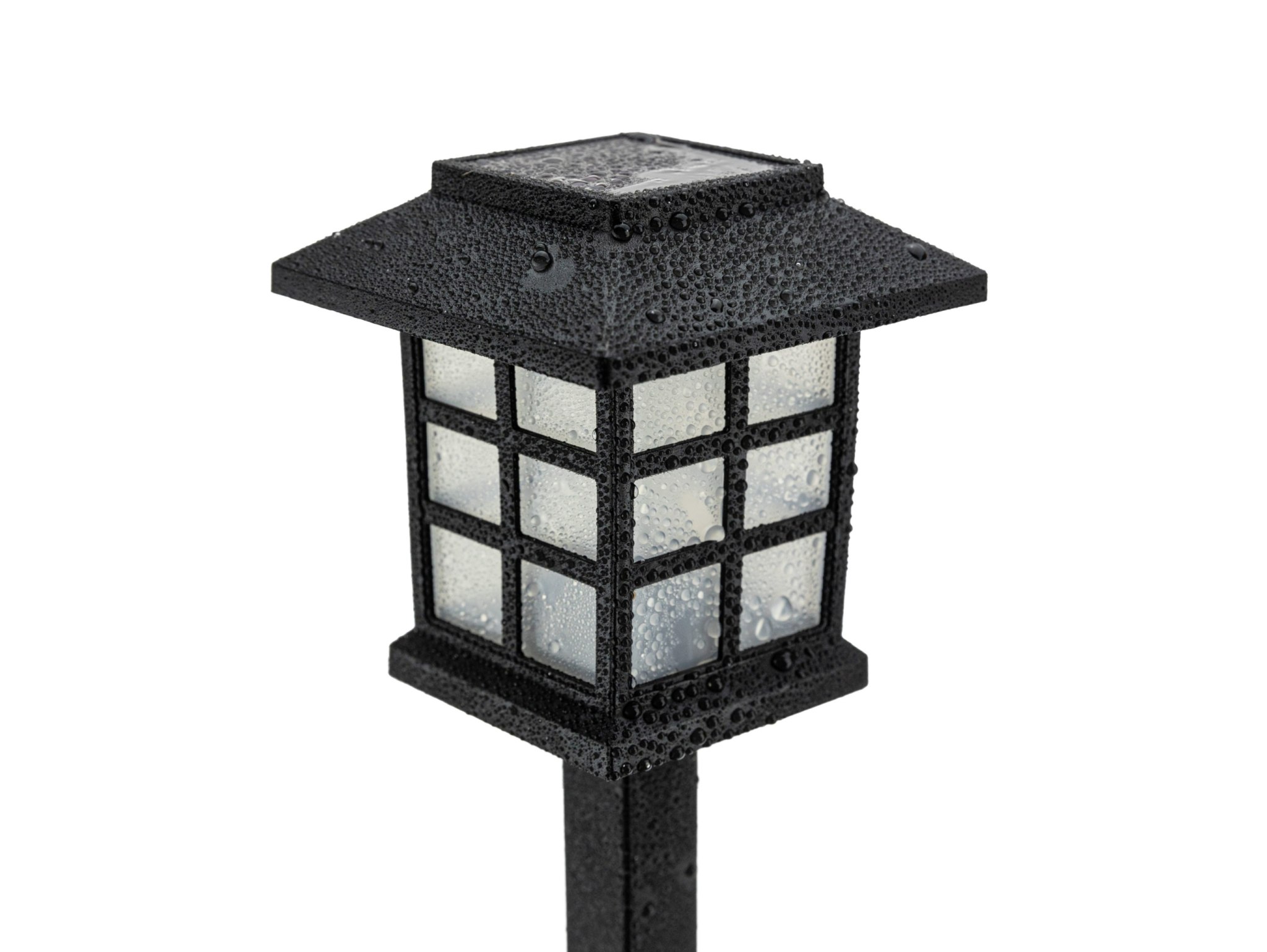 LAMPA SOLARNA LED LATARNIA 28CM ZIMNY BIAŁY 4SZT