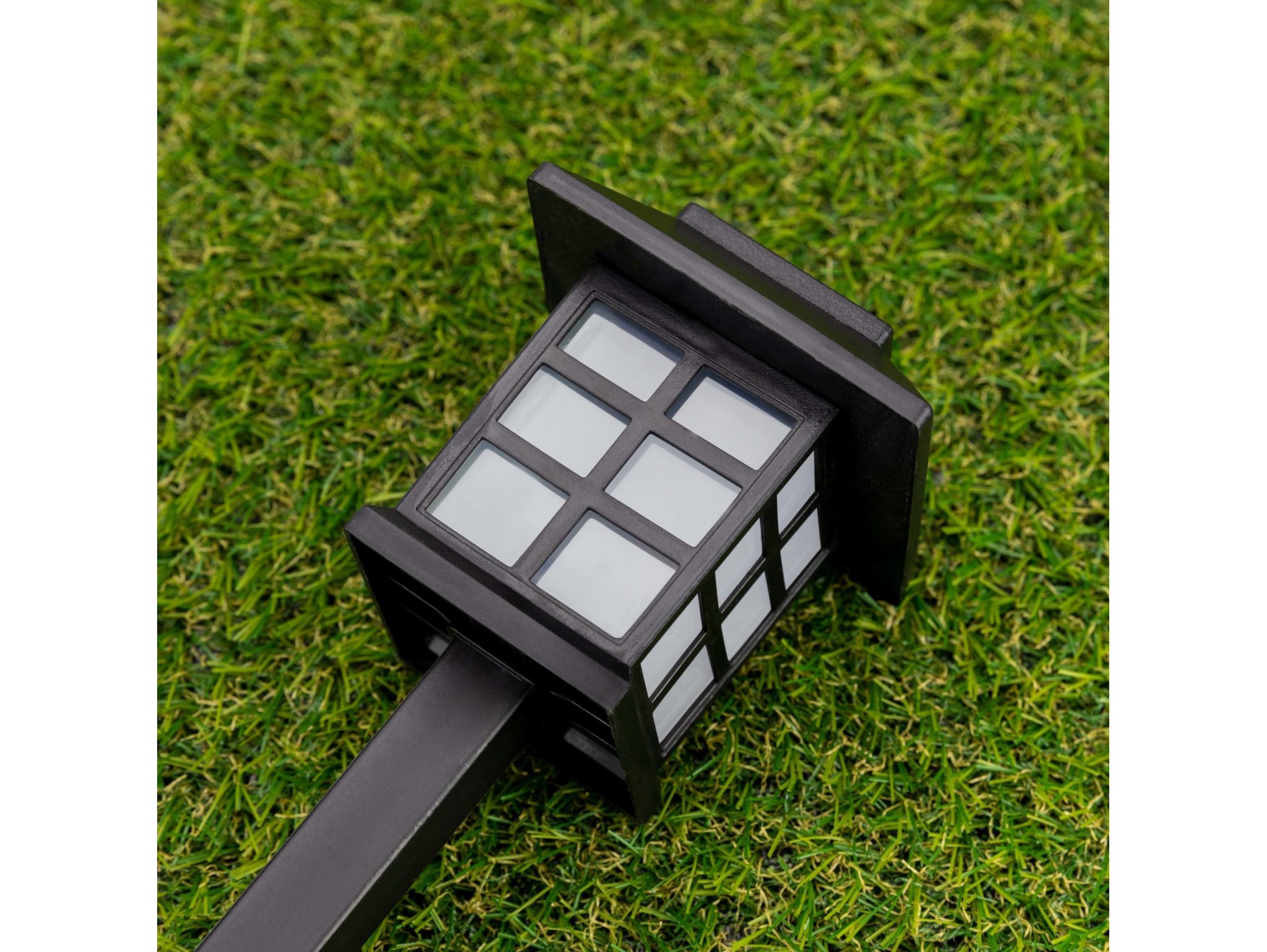 LAMPA SOLARNA LED LATARNIA 28CM ZIMNY BIAŁY 8 SZT