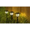 LAMPA SOLARNA LED LATARNIA 38CM ZIMNY BIAŁY 4SZT