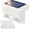 LAMPKA LAMPA SOLARNA KRAWĘDZIOWA 1 LED 8x4,5x4,2cm - biały/zimny biały 4szt