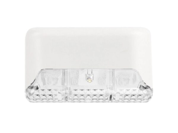 LAMPKA LAMPA SOLARNA KRAWĘDZIOWA 1 LED 8x4,5x4,2cm - biały/zimny biały 4szt