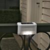 LAMPKA LAMPA SOLARNA KRAWĘDZIOWA 1 LED 8x4,5x4,2cm - biały/zimny biały 4szt