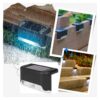LAMPKA LAMPA SOLARNA KRAWĘDZIOWA 1 LED 8x4,5x4,2cm - czarny/zimny biały 4szt