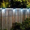 LAMPKA LAMPA SOLARNA KRAWĘDZIOWA 1 LED 8x4,5x4,2cm - czarny/zimny biały 8szt