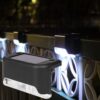 LAMPKA LAMPA SOLARNA KRAWĘDZIOWA 1 LED 8x4,5x4,2cm - czarny/zimny biały 8szt