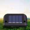 LAMPKA LAMPA SOLARNA KRAWĘDZIOWA 1 LED 8x4,5x4,2cm - czarny/zimny biały 8szt