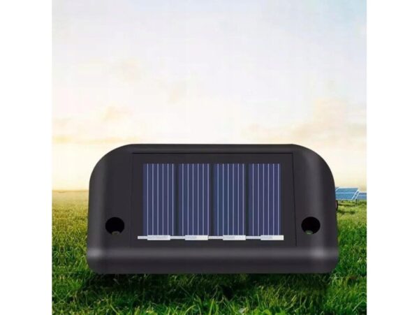 LAMPKA LAMPA SOLARNA KRAWĘDZIOWA 1 LED 8x4,5x4,2cm - czarny/zimny biały 8szt