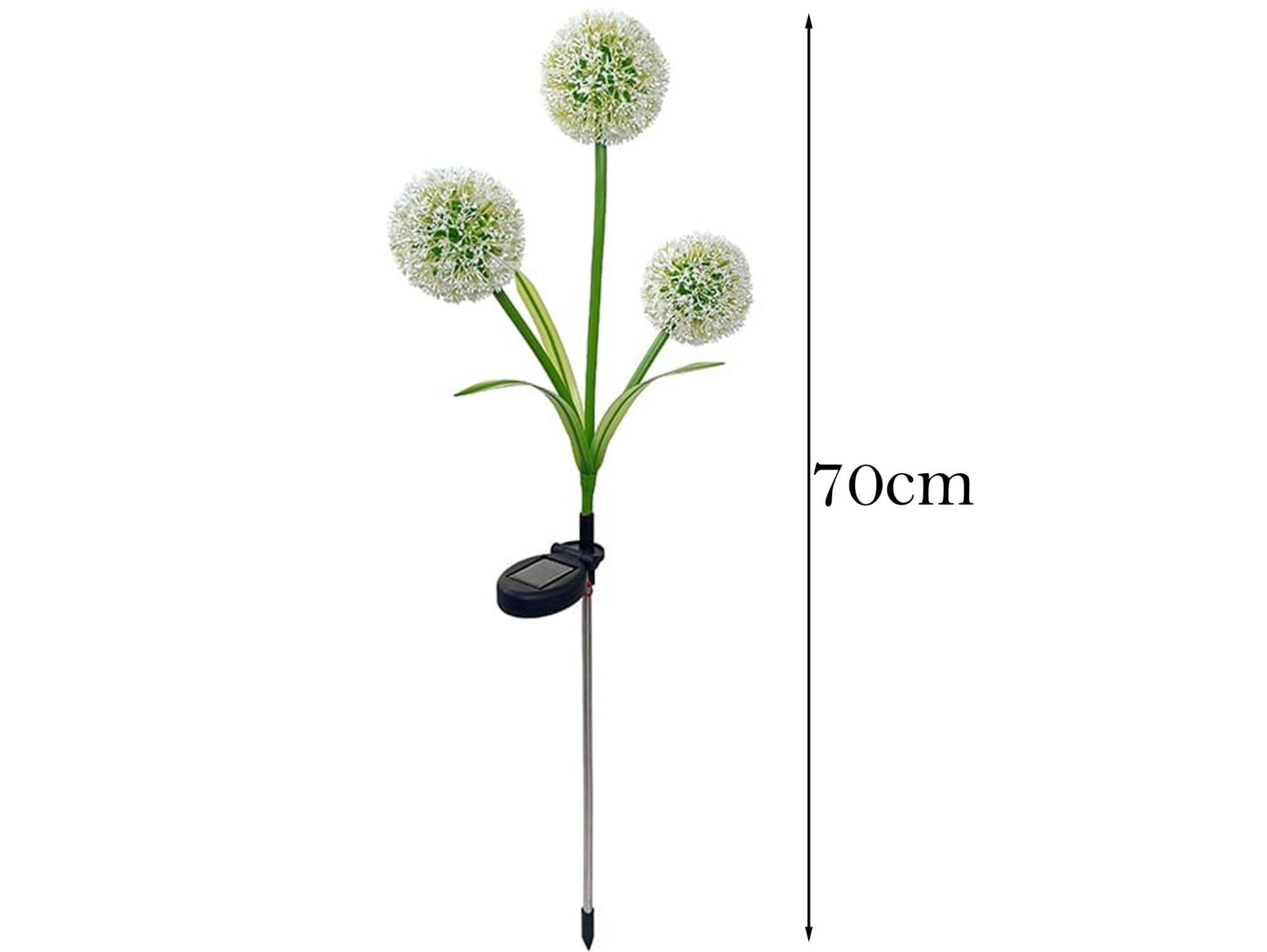 LAMPKA SOLARNA OGRODOWA CZOSNEK DMUCHAWCE 70CM - kolorowe