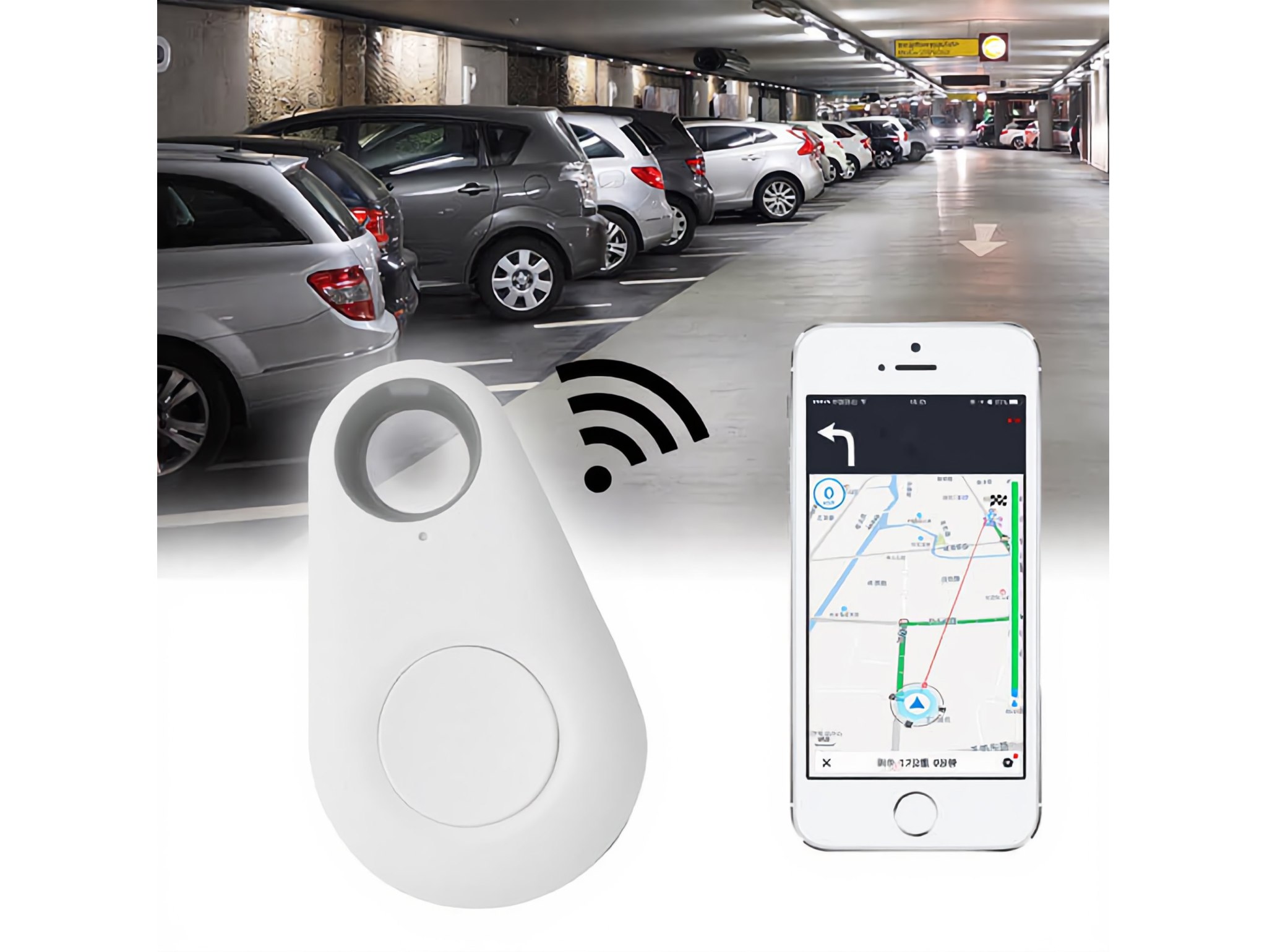LOKALIZATOR KLUCZY BLUETOOTH - biały